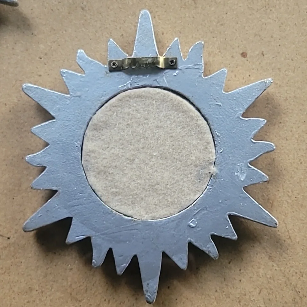 Silver Sunburst Wall Mirrors